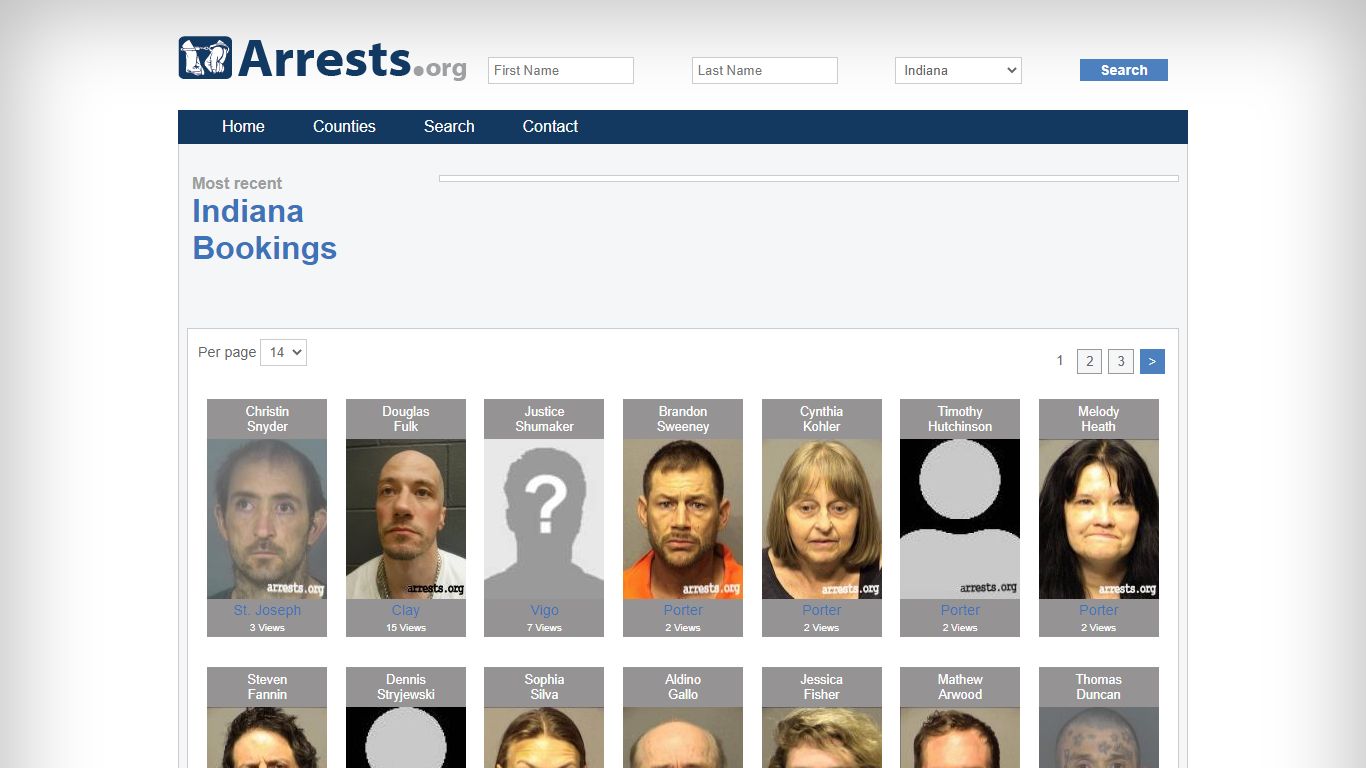 Indiana Arrests and Inmate Search